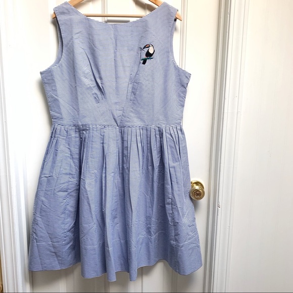 Emily and Fin Day Off Darling A-Line Dress Stripes - Picture 5 of 8